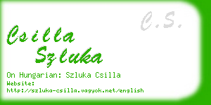 csilla szluka business card